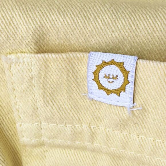 Big Bud Press Western Pants Butter Yellow Size XL Flared Cotton Twill Bellbottom - Picture 10 of 12
